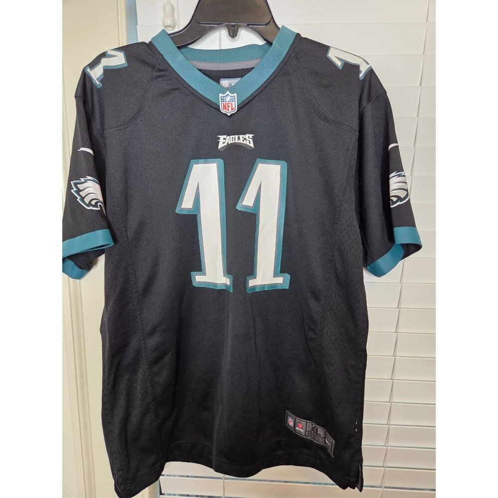 Nike NFL Eagles Carson Wentz #11 Jersey XL Black Teal Authentic On Field Mens Ap